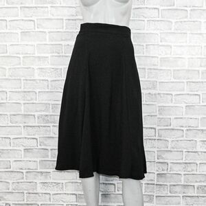 Laura Byrnes California Women's Pinup Pleated Box Skirt in Black sz Small